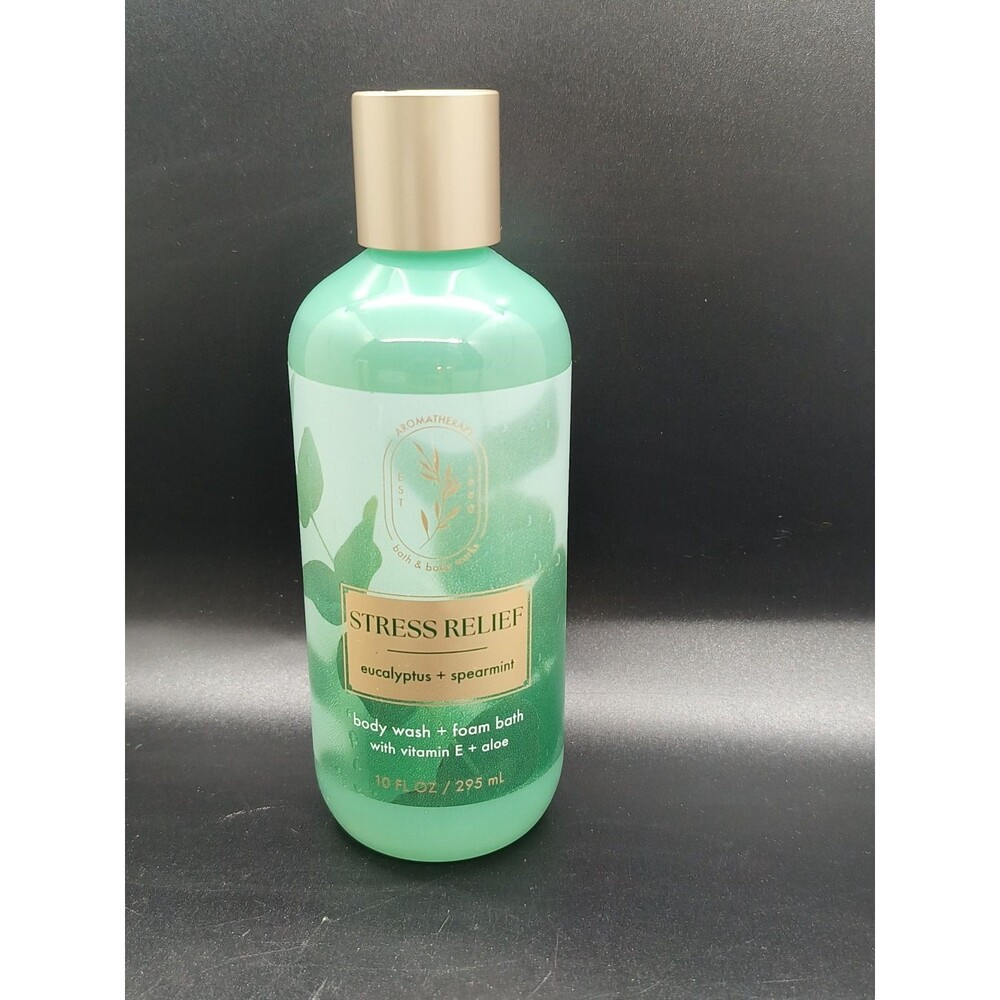 BATH & BODY WORKS AROMATHERAPY STRESS RELIEF EUCALYPTUS SPEARMINT BODY WASH 10oz